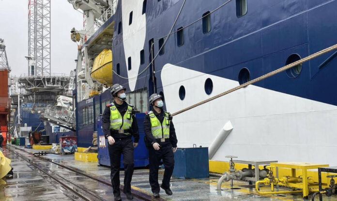 The Nanjinger - Skywalker Departs Dock in Nantong for Norwegians; Destination Singapore