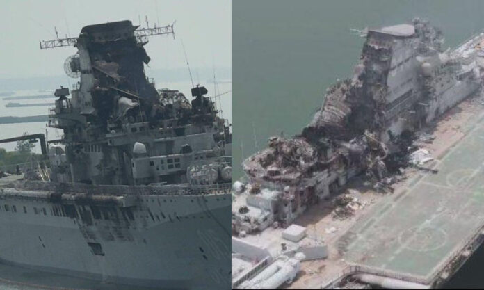 The Nanjinger - Fire Obliterates Minsk Aircraft Carrier in Nantong; Renovation Project in Doubt