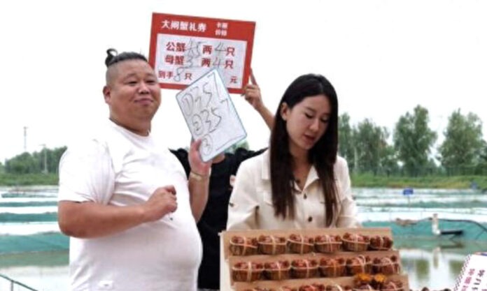 The Nanjinger - Suqian Live Broadcaster Makes ¥1 Million in 2 Hours Selling Warlord of Crabs