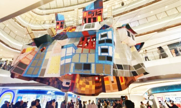 The Nanjinger - “Flying House” Suspended over Atrium of  Olympic Sports Centre Mall in Suzhou