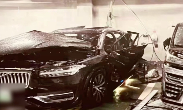 The Nanjinger - Electric Car Explodes in Nanjing Underground Parking Lot