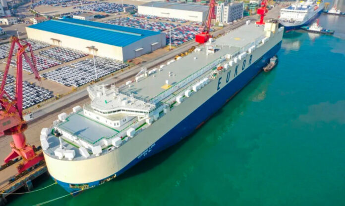 The Nanjinger - Lianyungang Exports 215,000 Vehicles Jan thru Aug; up 73.29% Year-on-year