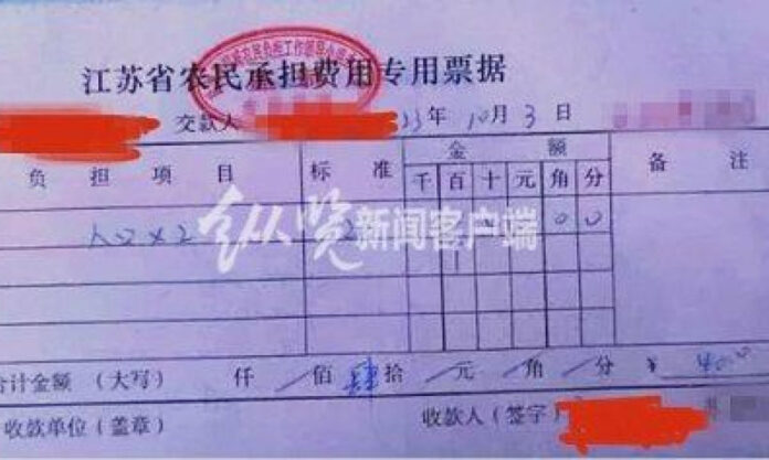 The Nanjinger - Yancheng Villagers Mad at ¥20 “Population Fee” to “Raise Funds for Labour”