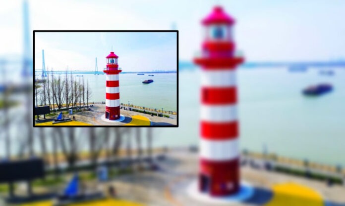 The Nanjinger - Yuzui Wetland Park Lighthouse in Nanjing Reopened after Renovation