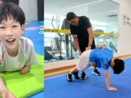 The Nanjinger - 12YO One Armed Guinness World Record Holder in Nantong Eyes Paralympics