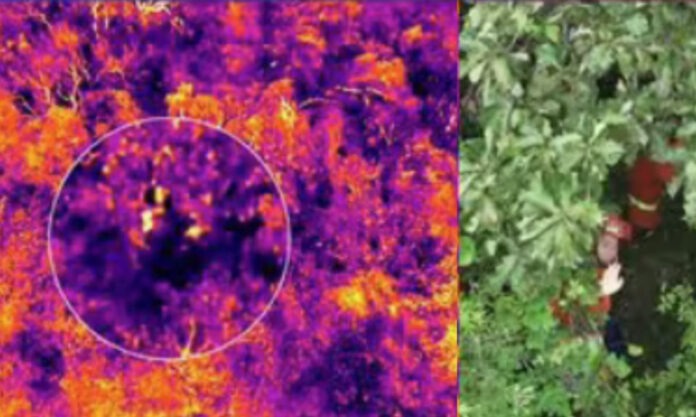 The Nanjinger - Thermal Imaging by Drone Helps Find Woman Lost in the Jungle in Zhenjiang