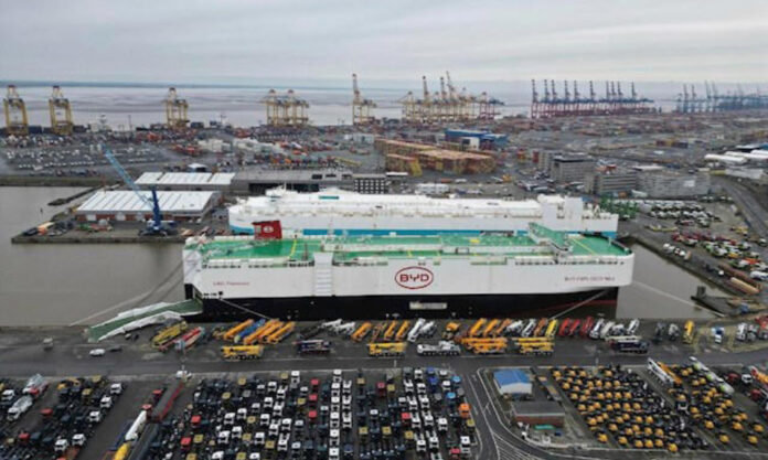 The Nanjinger - BYD CHANGZHOU is NEV maker’s 2nd Ro-Ro Ship for Overseas Markets
