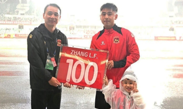 The Nanjinger - Captain of Suzhou Dongwu FC Recognised making 100th Appearance for Club