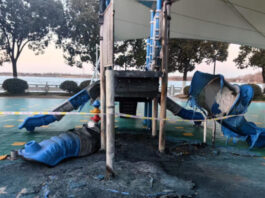 The Nanjinger - Playground in Zhenjiang Burnt to a Crisp by Young Boys Playing with Fire