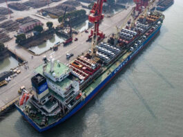 The Nanjinger - 146 Construction Vehicles Comprise 1st BRI Shipment from Zhangjiagang to Africa