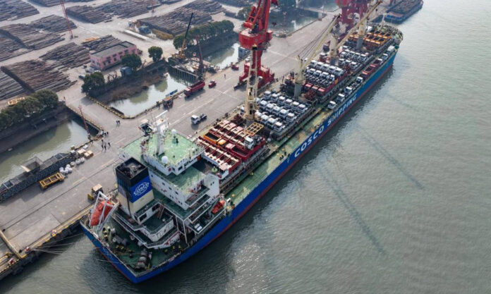 The Nanjinger - 146 Construction Vehicles Comprise 1st BRI Shipment from Zhangjiagang to Africa
