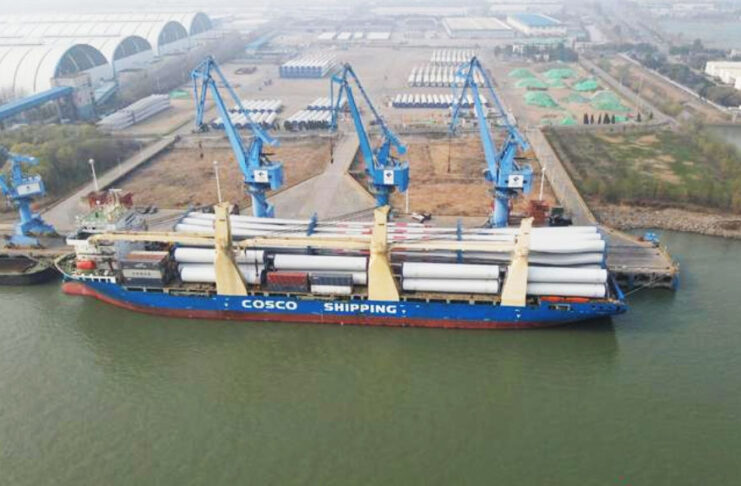 The Nanjinger - Yangzhou Exports of Wind Power Equipment up 400% Year on Year