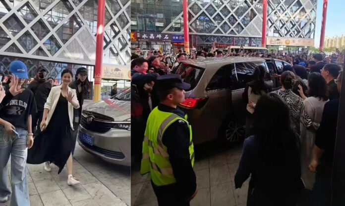 The Nanjinger - 49 Year Old Superstar Actress Besieged by Fans in Lianyungang